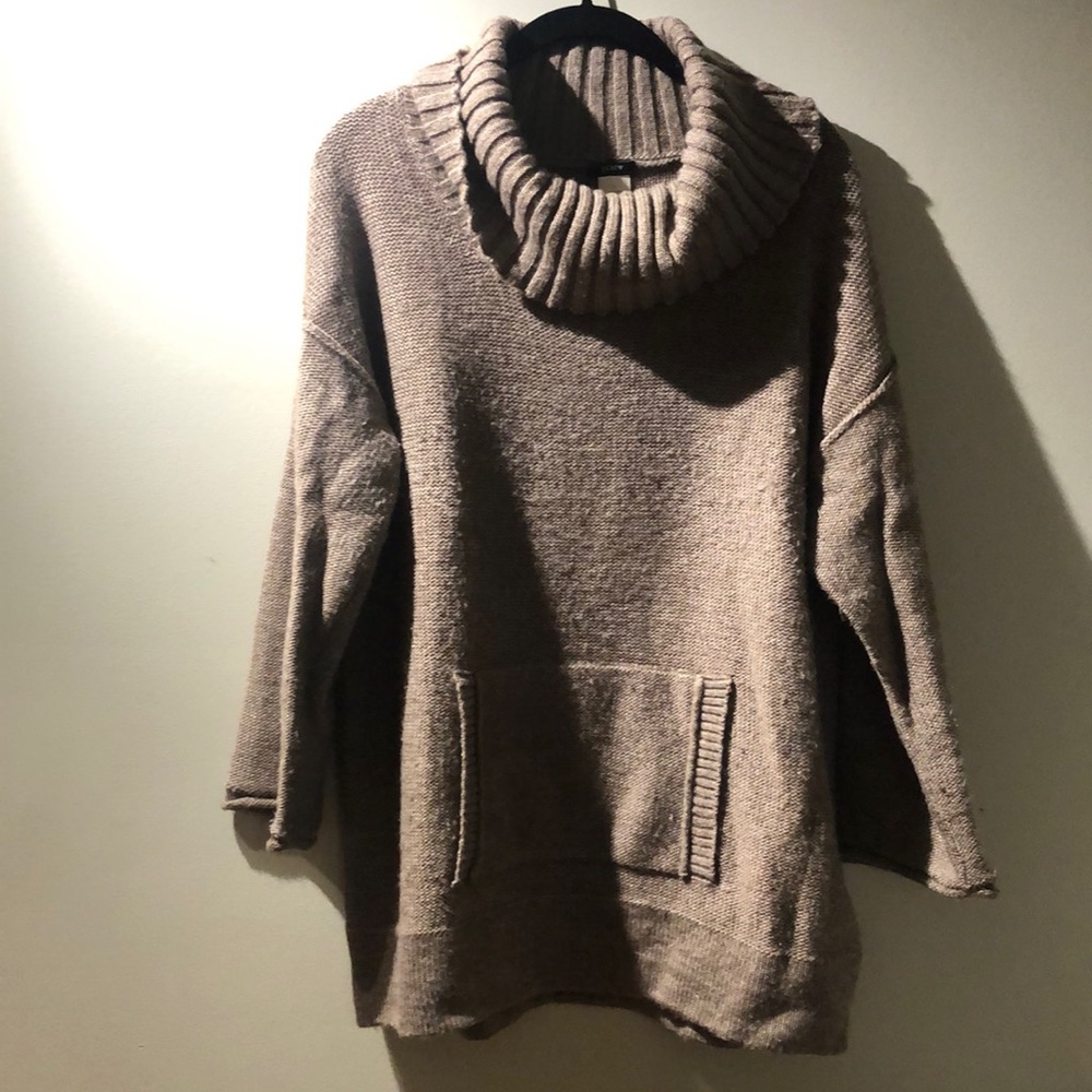 J. Crew Cowl Neck Sweater w/ 3/4 Sleeves